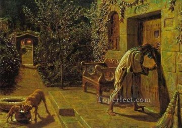 William Holman Hunt Painting - El importuno vecino británico William Holman Hunt